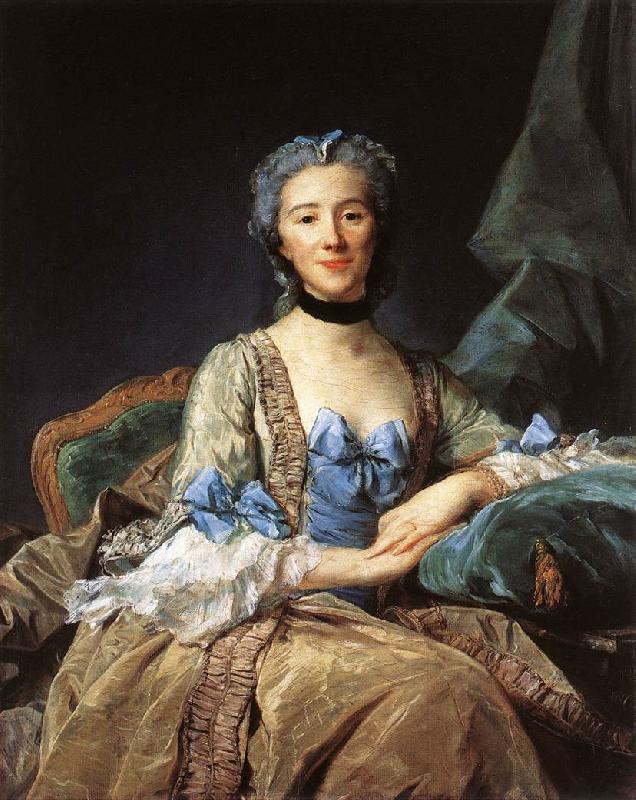 PERRONNEAU, Jean-Baptiste Madame de Sorquainville af France oil painting art